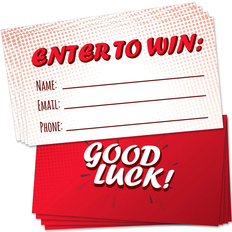 T MARIE 200 Raffle Tickets 3.5â€x2â€ - Enter to Win Entry Form Cards for Contest, Raffles, Ballot Box, 50/50, Auction and More - Image 1